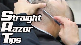 Straight Razor Tutorial  Barber Tips [upl. by Acir391]