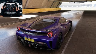 Ferrari 488 Pista Thrills in Forza Horizon 5  Logitech G29  Gear Shifter [upl. by Reteid]