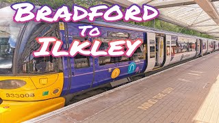 BRADFORD TO ILKLEY TRAIN  VIEW OF YORKSHIRES STUNNING COUNTRYSIDE [upl. by Darom771]