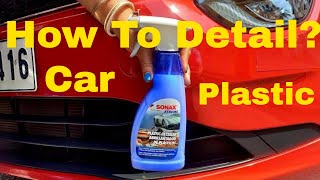 How To Polish Car Plastics amp Trims With Sonax Plastic Detailer sonax cardetailing carpolish [upl. by Naro]