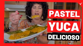 ✅ APRENDE a PREPARAR la MEJOR RECETA de PASTEL de YUCA Puertorriqueños Puerto Rico Cookingconomi [upl. by Dumm]