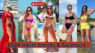 New Bikinis amp Swimsuit 2024 Trendy Bikinis Flattering OnePiece and Versatile TwoPiece Swimsuits [upl. by Akimed]