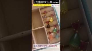 🤗changeable earrings collections 7729893541srialanakra earringsimitationjewellery [upl. by Attennod716]