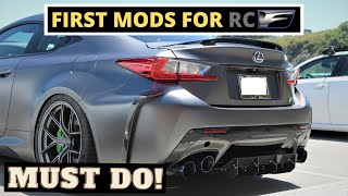 Lexus RCF 5 MUSTDO MODS That WILL Change Your RCF [upl. by Kcirednek]