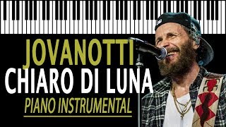 JOVANOTTI  Chiaro Di Luna KARAOKE Piano Instrumental [upl. by Orvan]