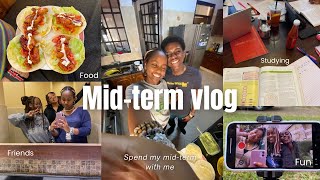 MIDTERM VLOG  lots of studying friends and fun [upl. by Anihsit17]