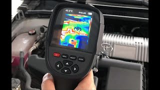 Test HT18 Plus Handheld Thermometer Infrared Thermal Imager Review Aliexpress [upl. by Elke]