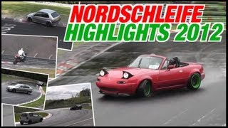 Nordschleife Touristenfahrten Highlights 2012 Crashes Drifts Funny Fails [upl. by Eux143]