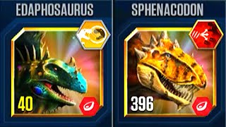 EDAPHOSAURUS VS SPHENACODON  HT GAME [upl. by Azeel]