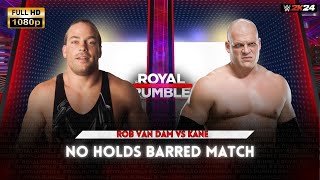 Rob Van Dam vs Kane  No Holds Barred Match  WWE2K24  GameCity [upl. by Itnahs]