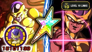 100 NEW 9TH ANNIVERSARY INT GOLDEN FRIEZA LEVEL 10 LINKS SHOWCASE Dragon Ball Z Dokkan Battle [upl. by Hamforrd]