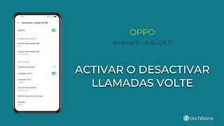 Activar o desactivar las Llamadas VoLTE  Oppo Android 11  ColorOS 11 [upl. by Yaffit875]