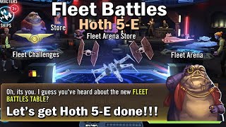 Star Wars Galaxy of Heroes Fleet Battles Hoth 5E normal 3 [upl. by Eibrik]