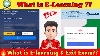 What is ELearning amp EXIT Exam of DG SHIPPING  Skylar Rohit [upl. by Aiello]