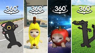 FIND Toothless Dance But Cat Meme COMPILATION  Tootless Dancing Finding Challenge 360º VR Video [upl. by Vareck]