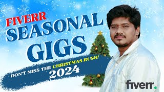 Create Seasonal Gig Now Dont Miss Christmas Rush fiverr makemoneyonline freelancing christmas [upl. by Ranique920]