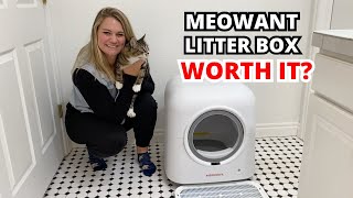 Meowant Cat Litter Box Review Worth The Price Tag Lets Find Out [upl. by Sacttler187]