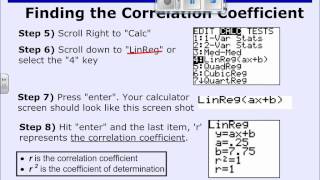 Creating a scatter plot and trend line Using Graphing Calculator [upl. by Electra]