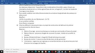 concours génie civil ministère intérieur2023 part2تصحيح مباراة تقني متخصص هندسة مدنية وزارة الداخلية [upl. by Carmelo535]