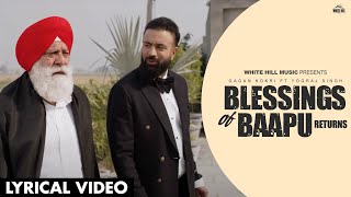 GAGAN KOKRI Blessings Of Baapu Returns Lyrical Video Punjabi Songs  Naye Punjabi Gaane 2024 [upl. by Tanya]