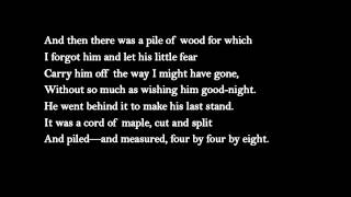 quotThe WoodPilequot by Robert Frost Read by Robert Farnsworth [upl. by Tullus]