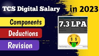 TCS Salary in 2023  TCS Digital Salary Slip  TCS Salary Increment  TCS Salary Breakdown [upl. by Granny]