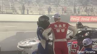 Dale Jr Shane van Gisbergen Greet Each Other After Bristol [upl. by Anaitak]