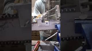 Hand sharpening your chainsaw with a Granberg G106B bar mounted file [upl. by Aihseyt]