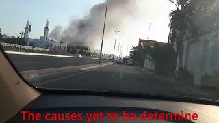 Sarawat International Superstore on fire today 29 Sept 2024  Jeddah City KSA [upl. by Liatnahs361]