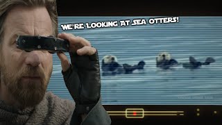 Obi Wan Kenobi Enjoys Looking At Sea Otters [upl. by Esilana]