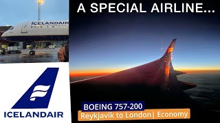 Icelandair Boeing 757200 Economy Review  Reykjavik to London Heathrow  Trip Report [upl. by Atiuqehs956]