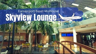 Review Skyview Lounge Euroairport BaselMulhouse euroairportlounge tripreport [upl. by Diandre]