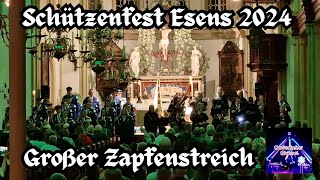 Schützenfest Esens 2024  Großer Zapfenstreich in der St Magnus Kirche [upl. by Lorrie]