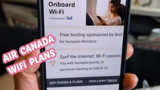 How much does Wifi Cost on Air Canada Flights [upl. by Grayce]