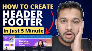 How to Create Header and Footer in Wordpress Website in Just 5 minutes  Add Menu and Categories [upl. by Rania421]