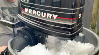 Mercury 5HP outboard 2stroke 1990 [upl. by Okika]