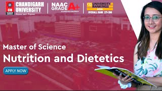 Master of Science Nutrition and Dietetics at Chandigarh University [upl. by Cony708]