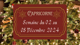 Capricorne ♑ 02 au 08 décembre 🌟 Malgré votre réussite la peur de linsécurité vous préoccupe [upl. by Engenia]