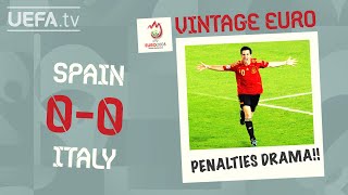 SPAIN 00 ITALY FULL PENALTY SHOOTOUT EURO 2008  VINTAGE EURO [upl. by Niro]