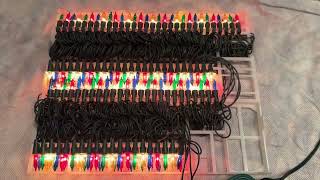 Vintage Christmas lights garland from the 90s2000s Bought in 2001200 music lights [upl. by Einreb]