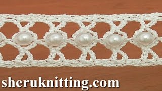 How to Crochet a Beaded Narrow Tape [upl. by Raimes]