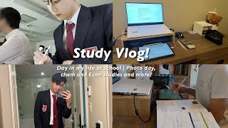 STUDY VLOG 📖📚 High School day in my life Chemistry and Econ test prep Senior Year Common apps [upl. by Roter]