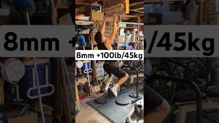 8mm 100lb max hangs training [upl. by Johnnie266]