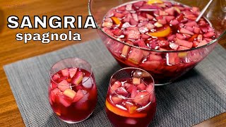 Ricetta SANGRIA SPAGNOLA cocktail estivo  Prima del Caffè [upl. by Hazlip]