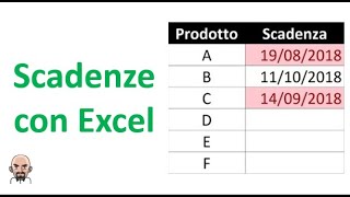 Come tenere sottocchio le scadenze con Excel [upl. by Aenahs]