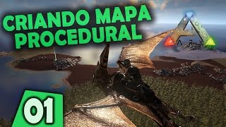 ARK Survival Evolved  Tutorial Como Criar Mapa Procedural  Randon  PT BR [upl. by Scibert]