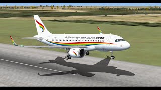 AIRBUS A319 NEO POUSO EM HOTAN CHINA [upl. by Sidnala813]