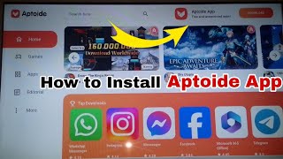 HOW To Install Aptoide Tv App in LG smart TV [upl. by Ahsenrad]