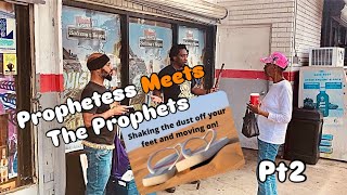 Prophetess Meets The Prophets￼ pt2  Leaves With “WORD” Of Advice bible christain [upl. by Noella381]