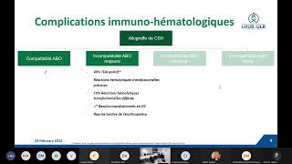 Règles transfusionnelles chez les patients ayant bénéficié dune greffe de CSH [upl. by Aehtla]